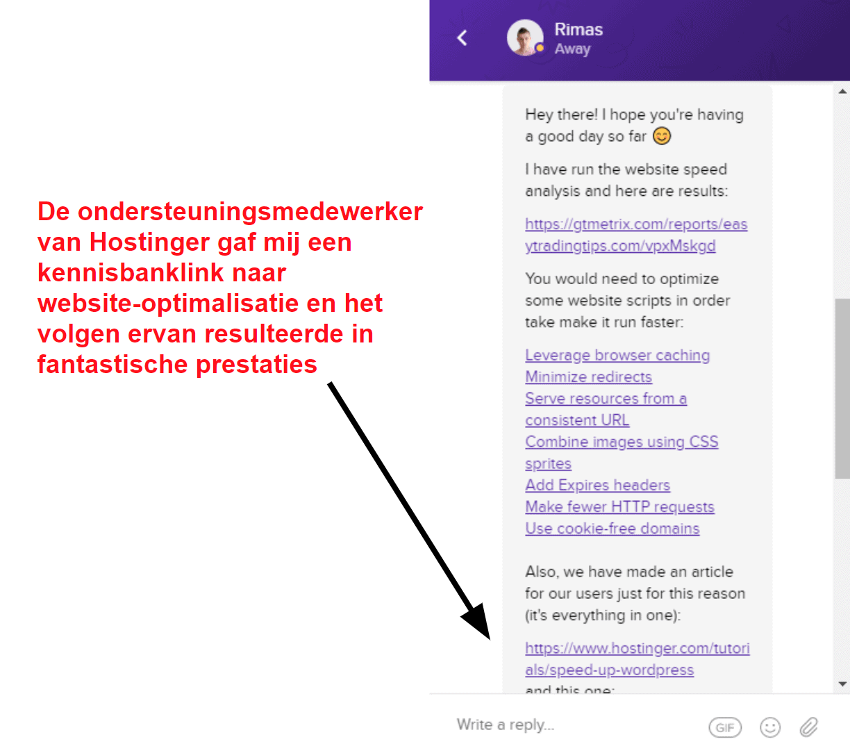 Hostinger live chat optimization support_NL
