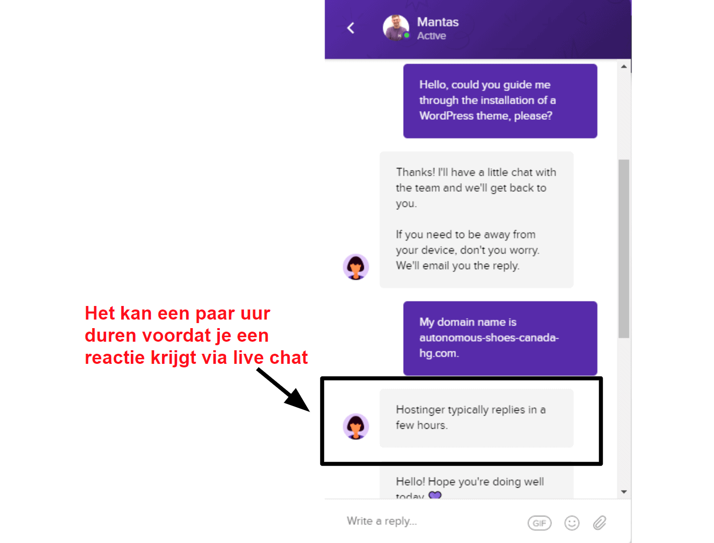 Hostinger live chat unavailable_NL