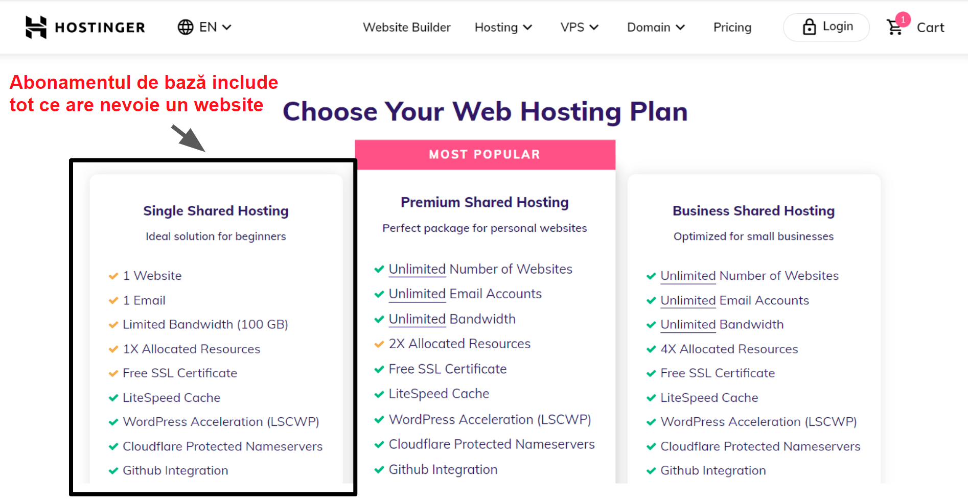 hosting plan features_RO