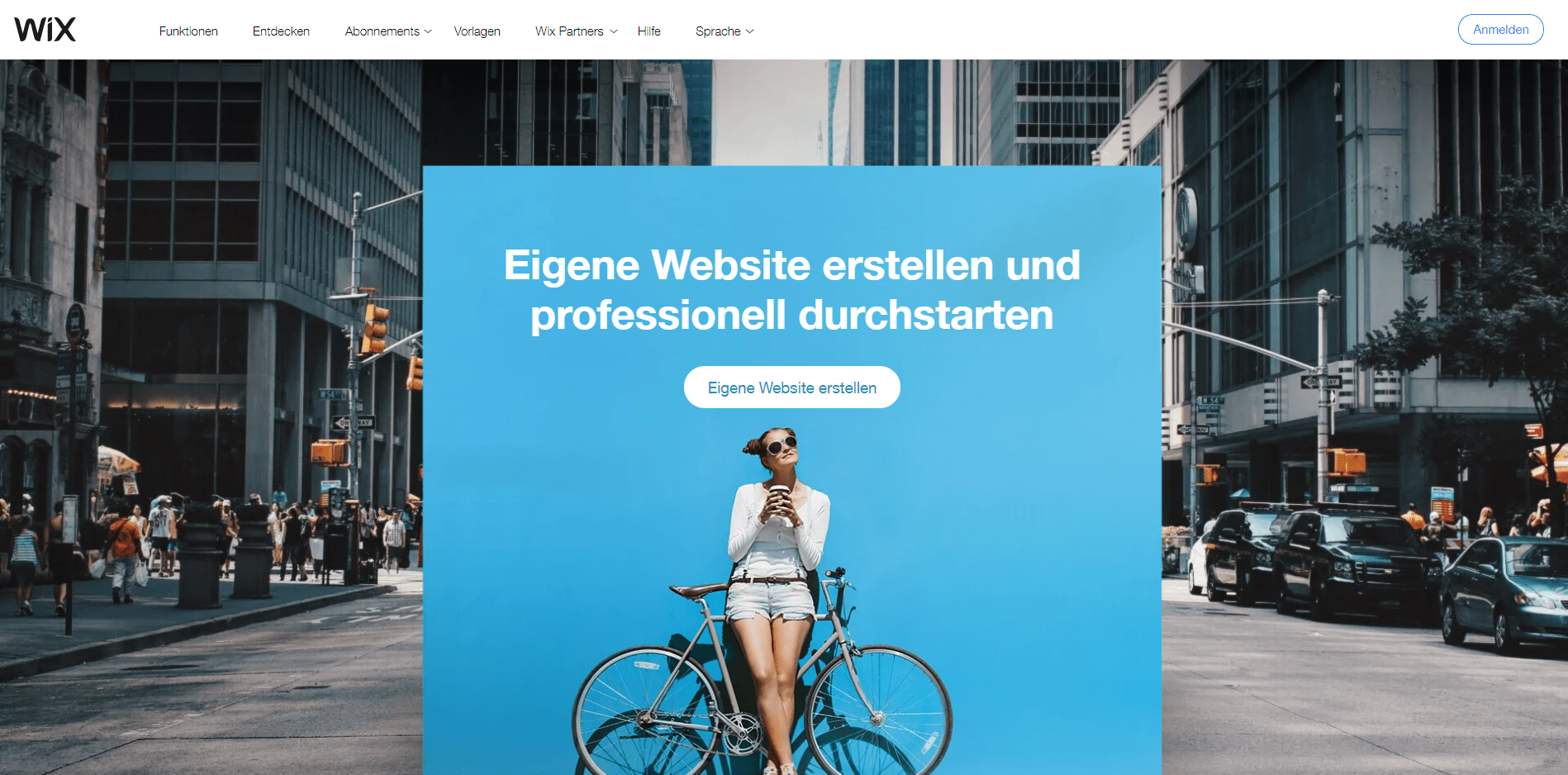 Wix homepage