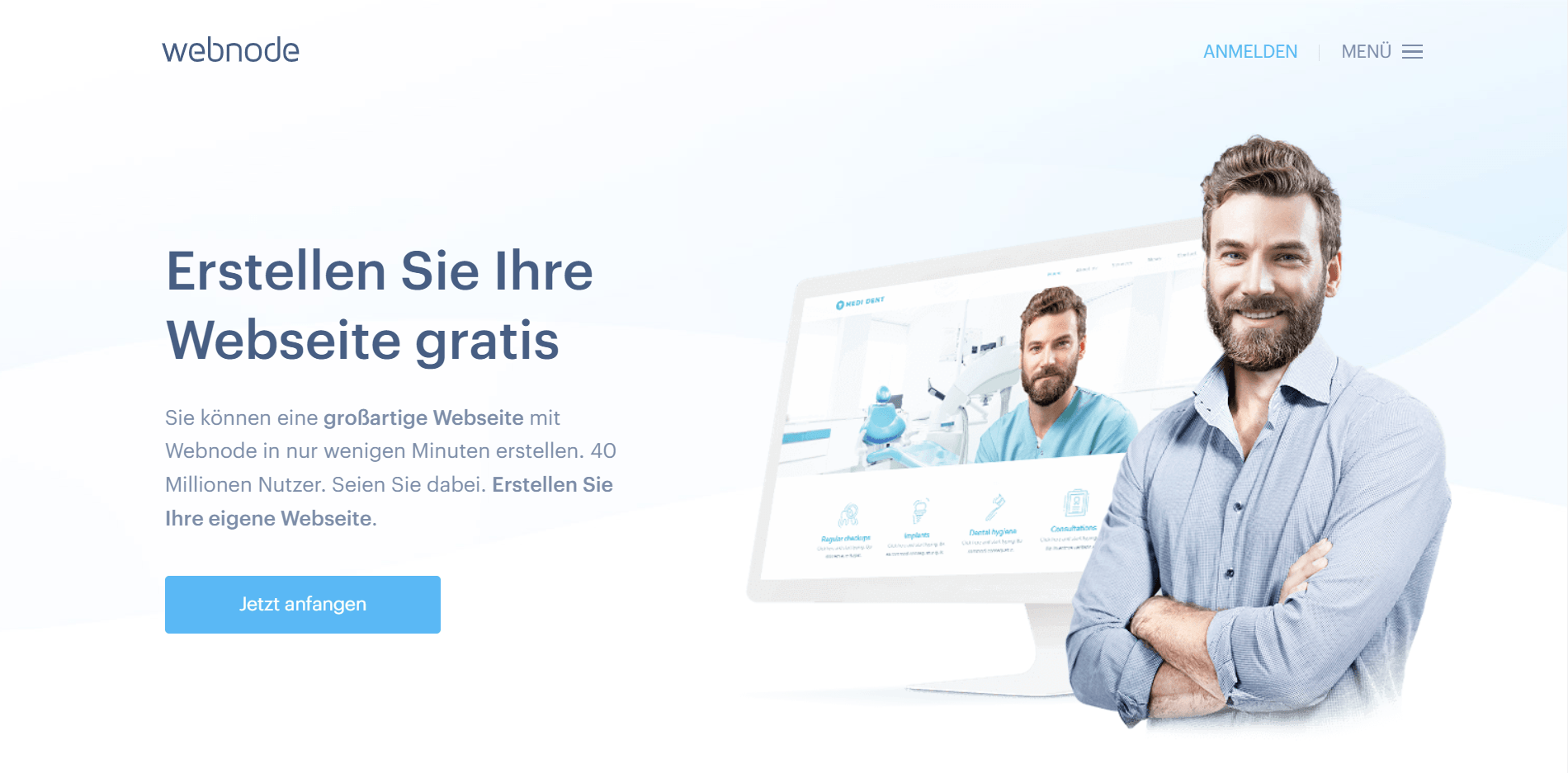Webnode homepage