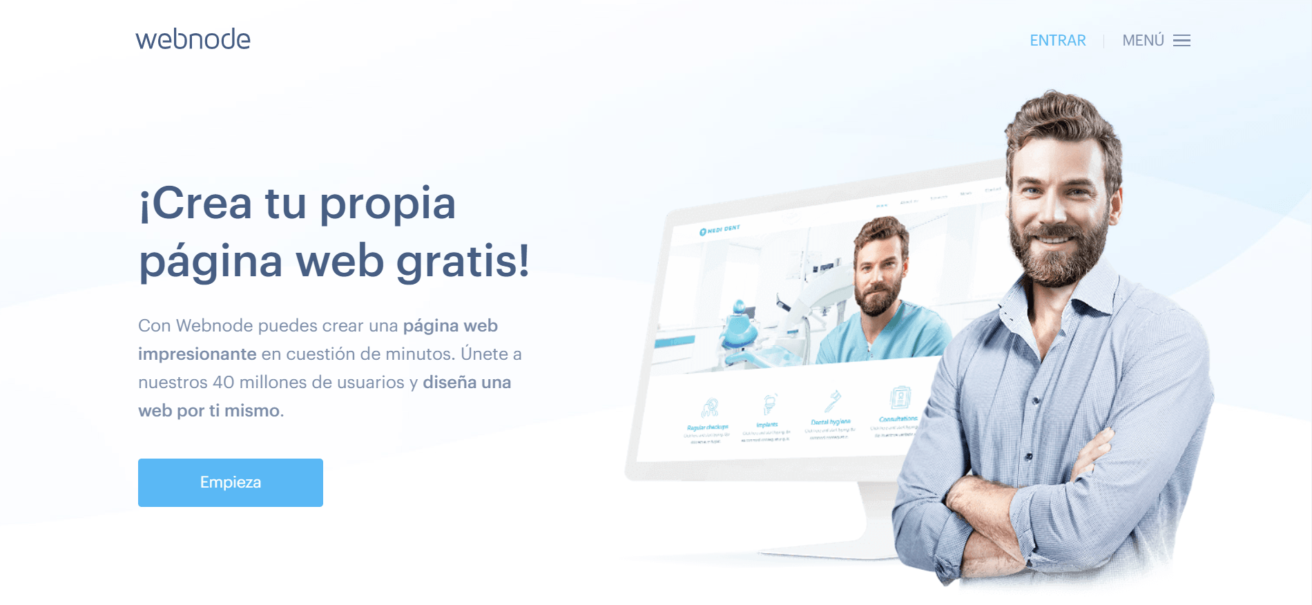 Webnode homepage