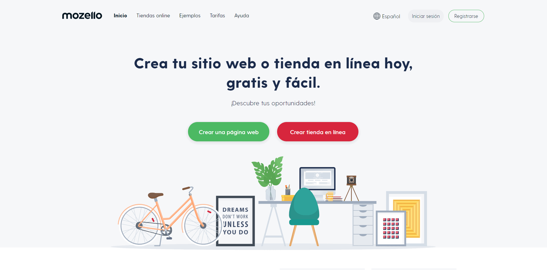 Mozello homepage