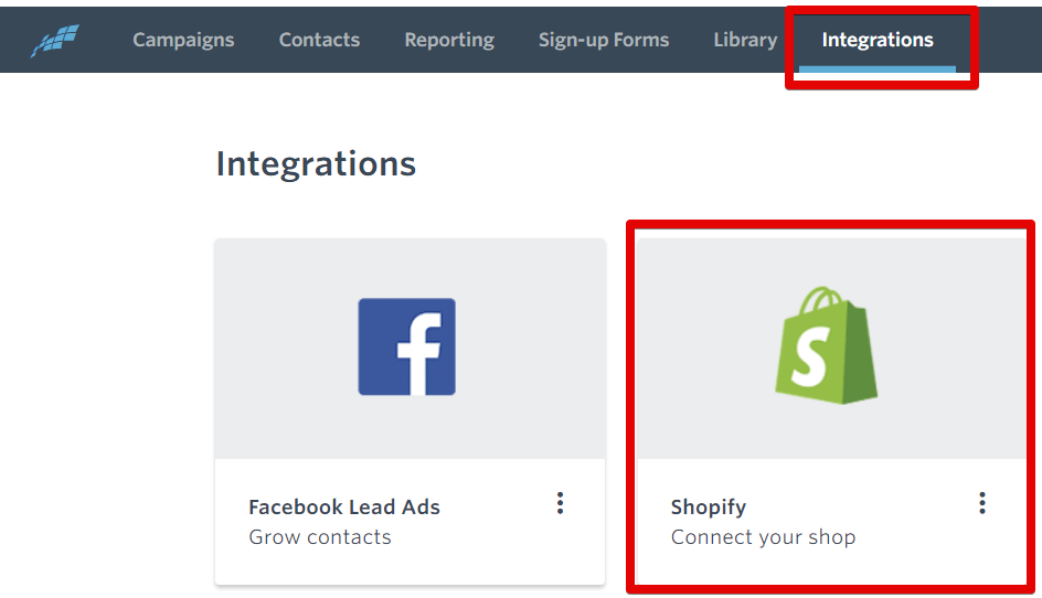 Constant Contact Shopify integration