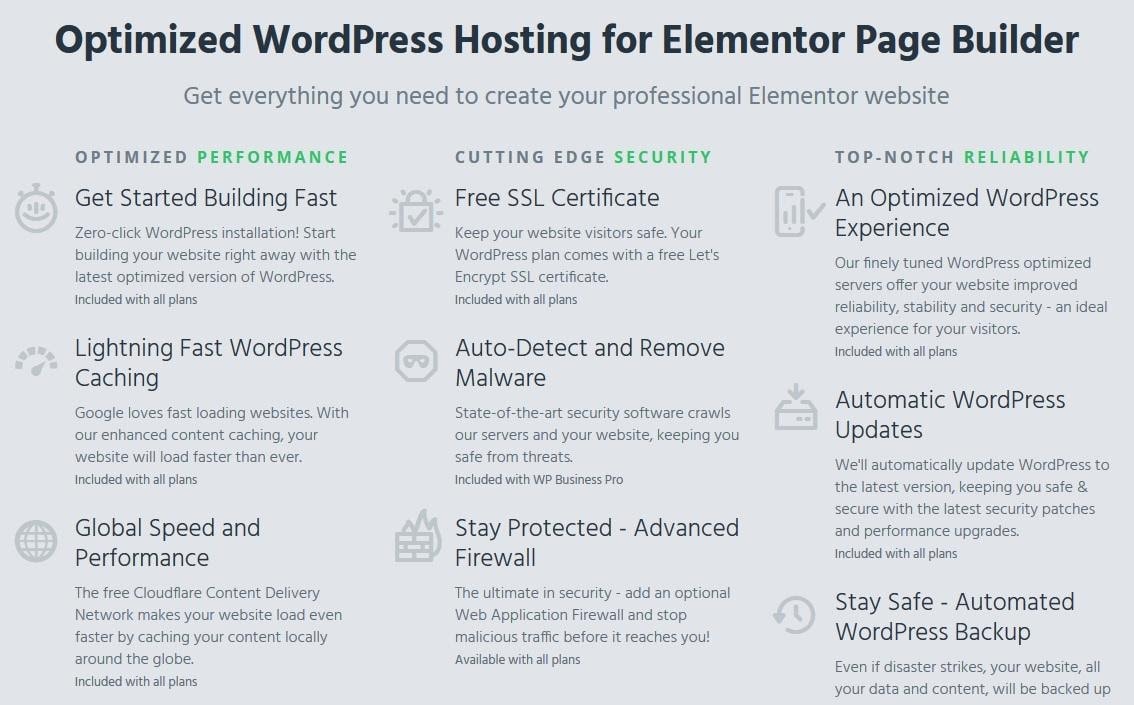 HostPapa - Elementor features