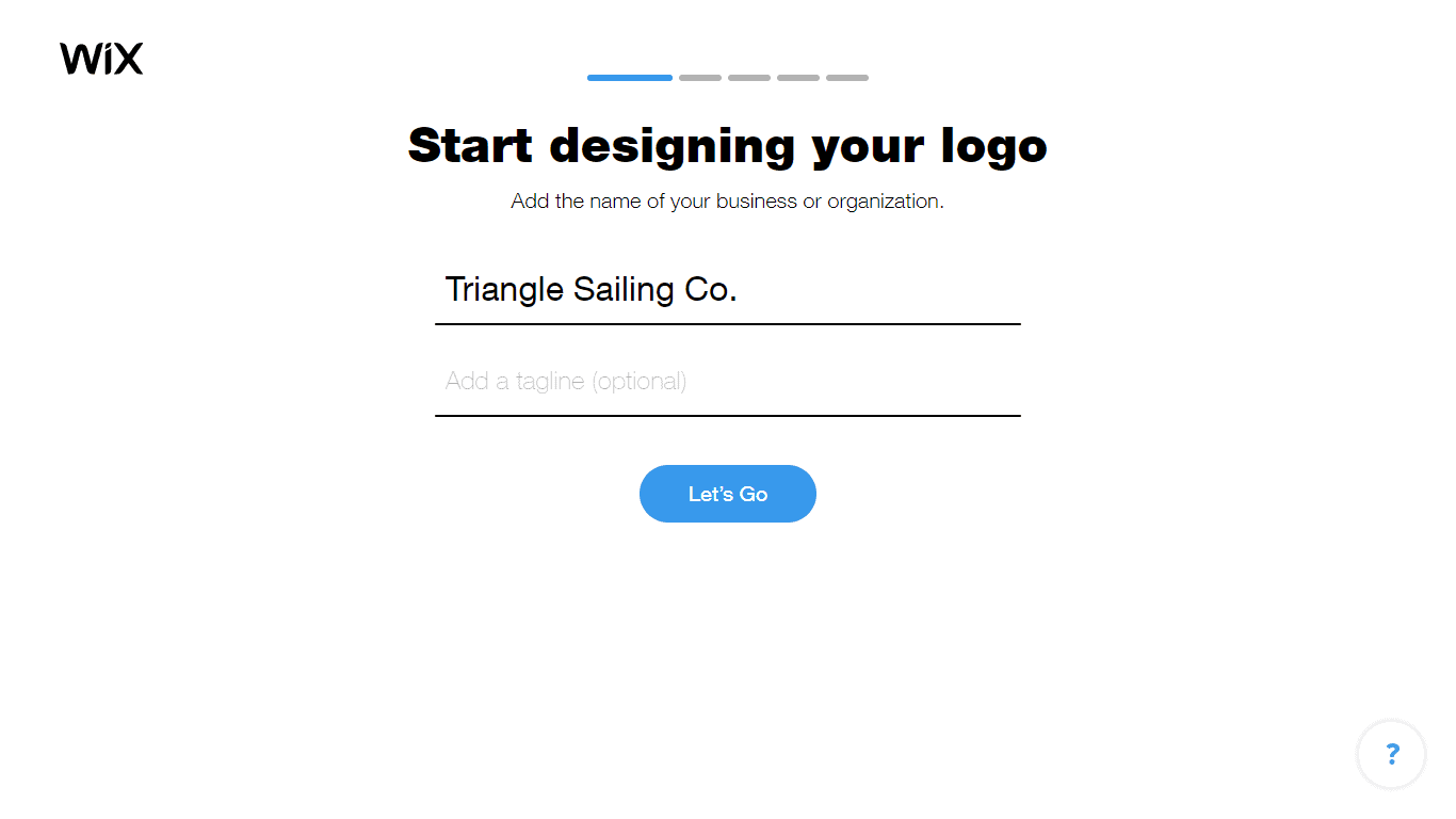 Wix Logo Maker screenshot - Add business name