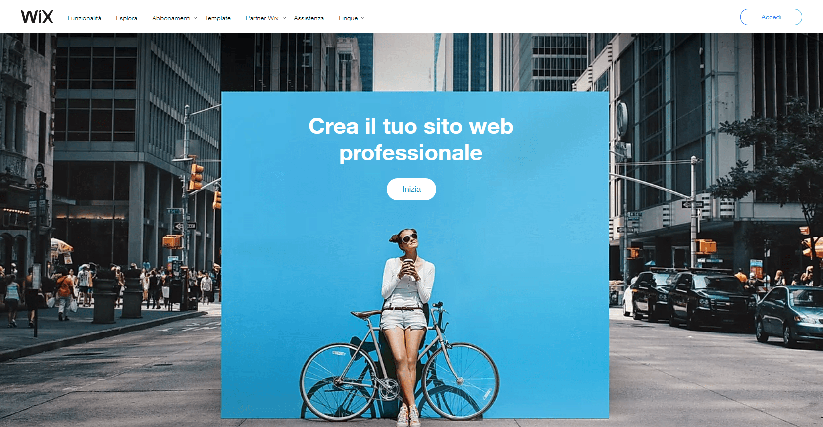 Wix homepage