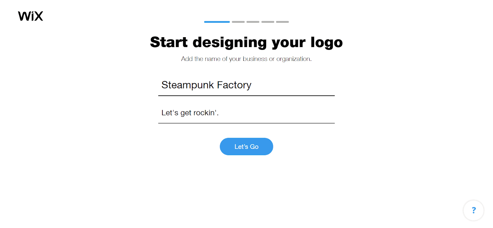 Wix Logo Maker screenshot - Add business name