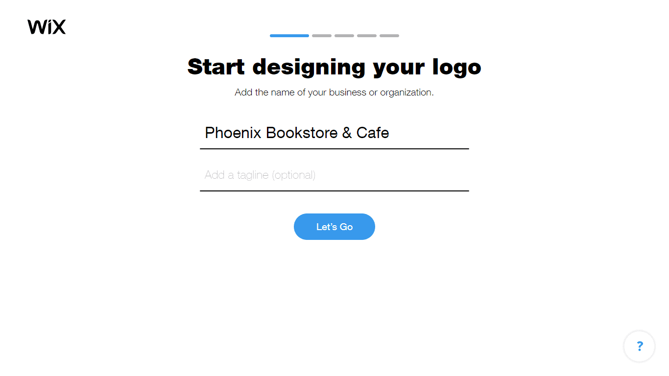 Wix Logo Maker screenshot - Add business name