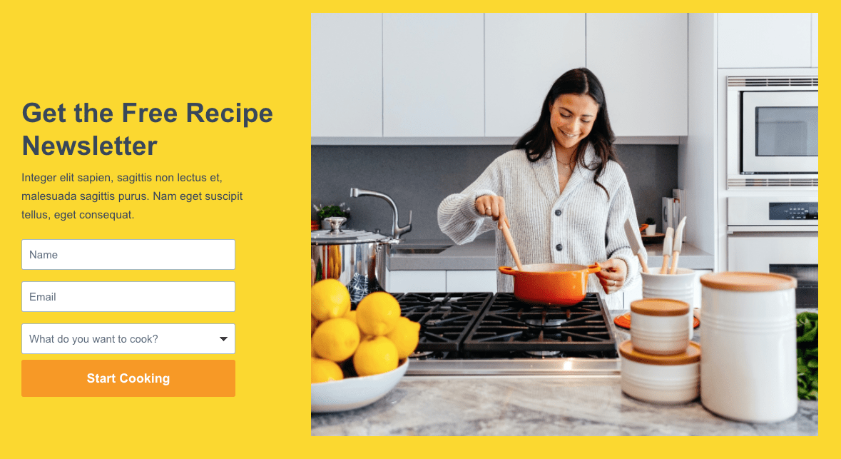 Landing page created on Instapage
