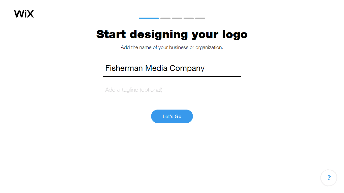 Wix Logo Maker screenshot - Add business name