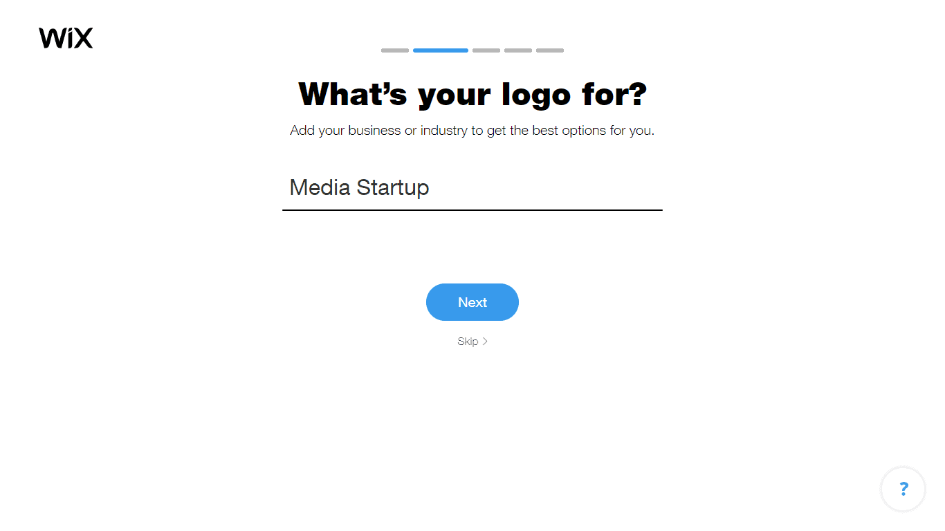 Wix Logo Maker screenshot - Choose industry option2