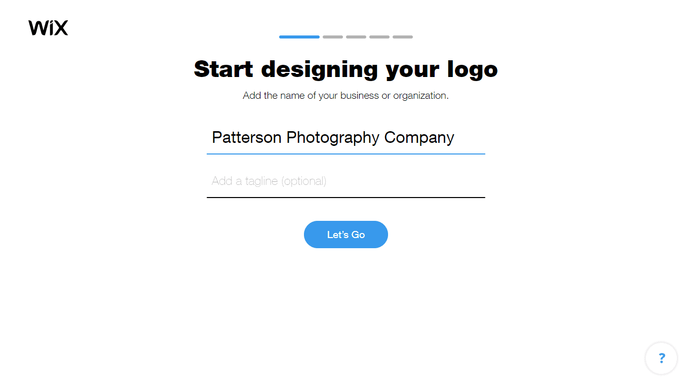 Wix Logo Maker screenshot - Add business name