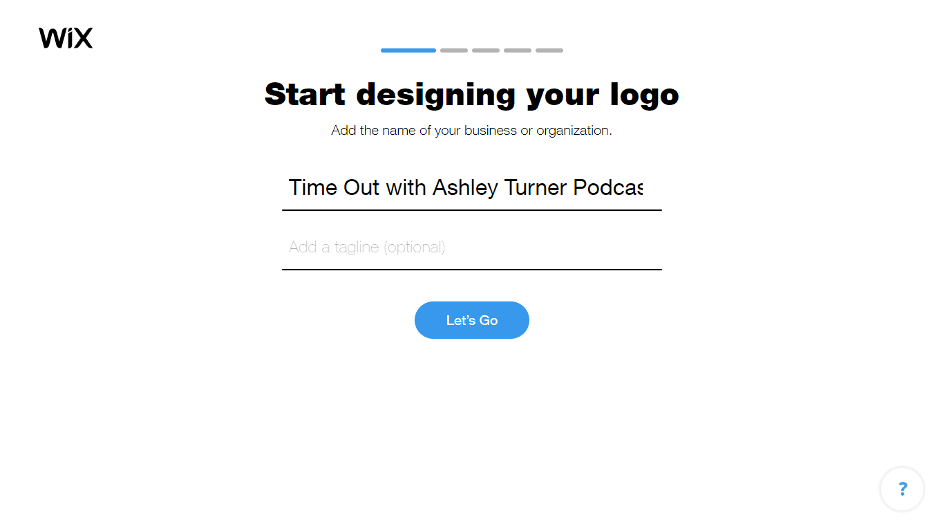 Wix Logo Maker screenshot - Add business name