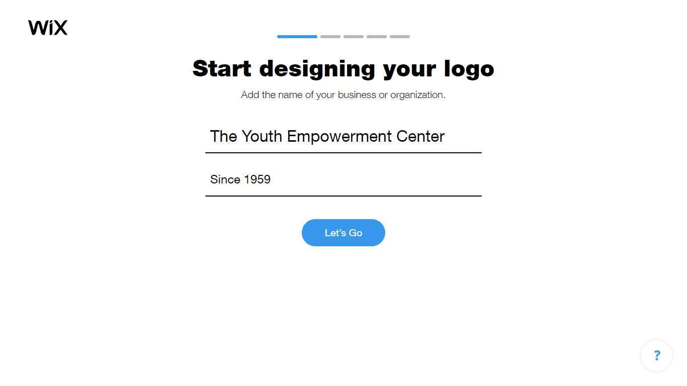 Wix Logo Maker screenshot - Add business name