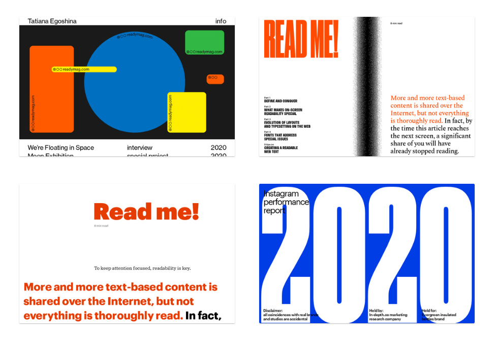 Readymag templates