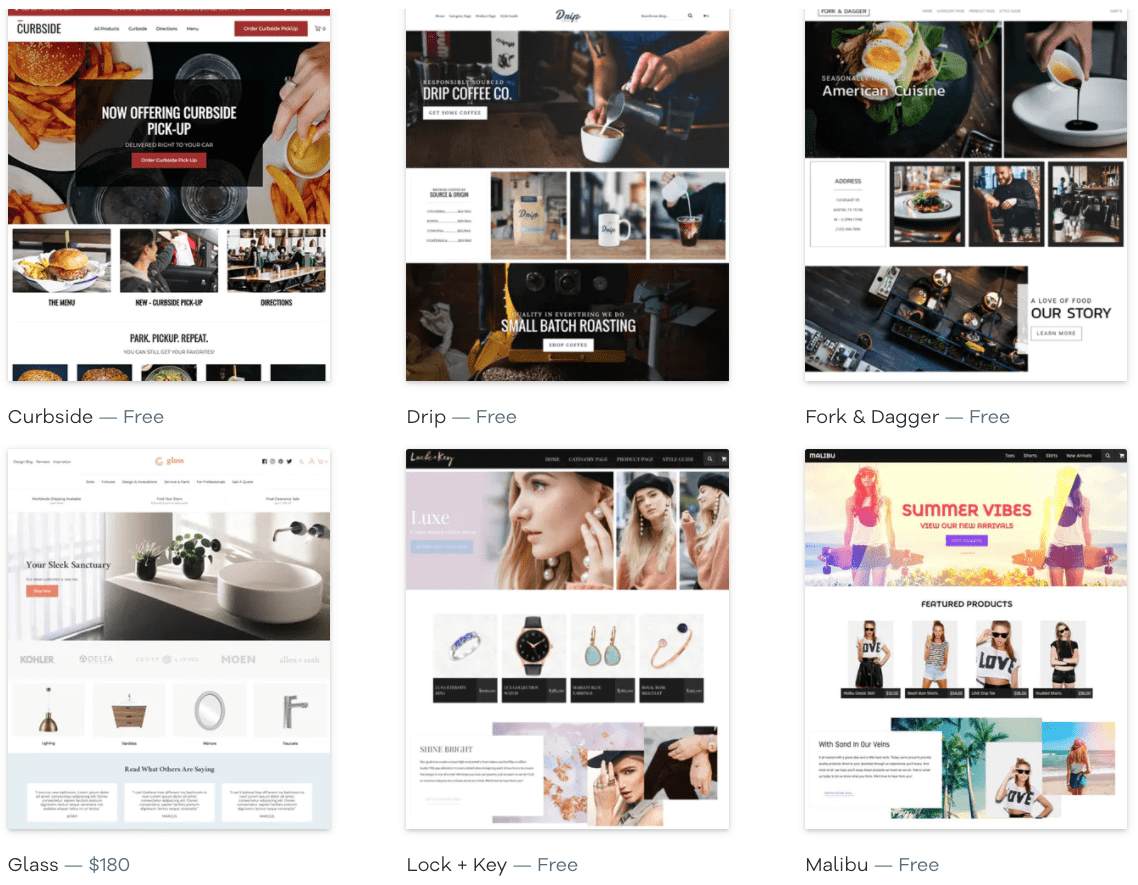 Volusion e-commerce templates